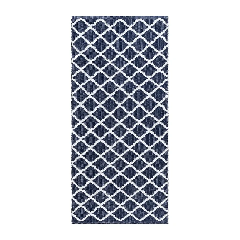 Plastmatta Hilma Wave - 70x150 cm, Blå - Textil & mattor - Matta - Utomhusmatta - Plastmatta