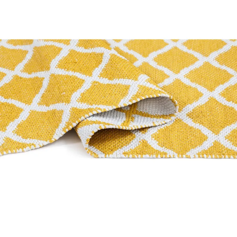 Plastmatta Hilma Wave - 70x150 cm, Gul - Textil & mattor - Matta - Utomhusmatta - Plastmatta