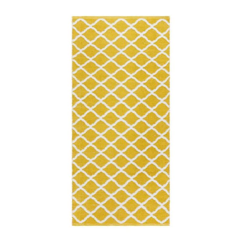Plastmatta Hilma Wave - 70x150 cm, Gul - Textil & mattor - Matta - Utomhusmatta - Plastmatta