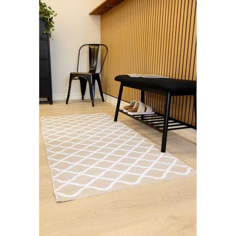Plastmatta Hilma Wave - 70x150 cm, Linne - Textil & mattor - Matta - Utomhusmatta - Plastmatta
