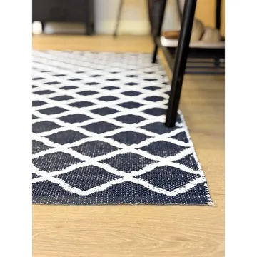 Plastmatta Hilma Wave - 70x200 cm, Blå - Textil & mattor - Matta - Utomhusmatta - Plastmatta