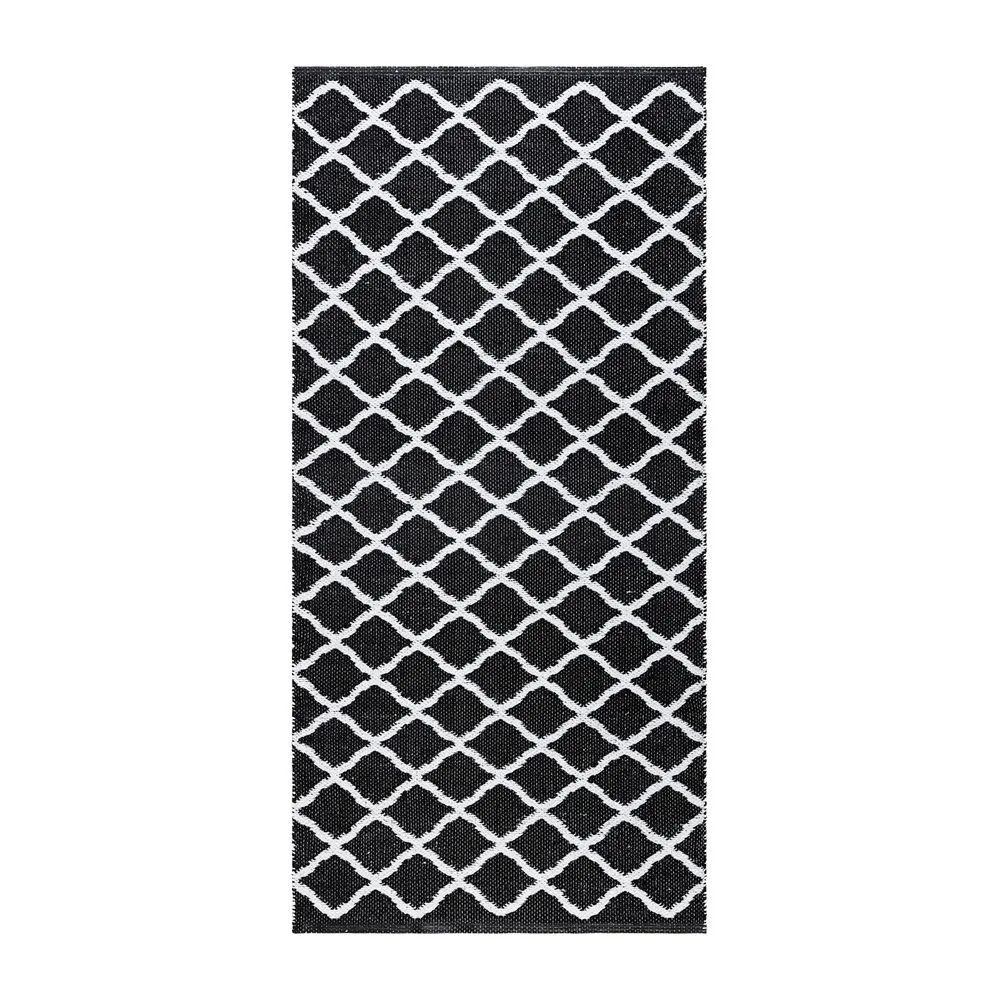 Plastmatta Hilma Wave - 70x200 cm, Svart