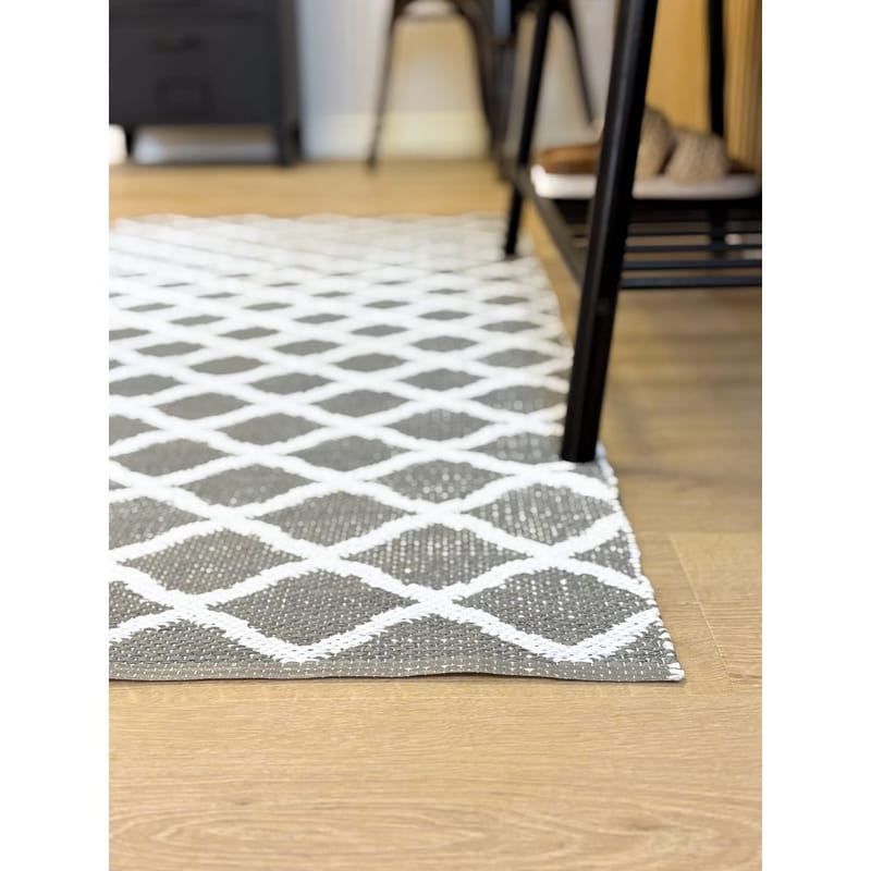 Plastmatta Hilma Wave - 70x250 cm, Grå - Textil & mattor - Matta - Modern matta - Wiltonmatta