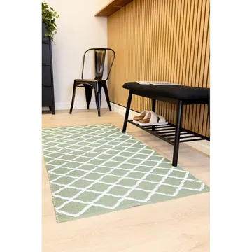 Plastmatta Hilma Wave - 70x300 cm, Grön - Textil & mattor - Matta - Modern matta - Wiltonmatta
