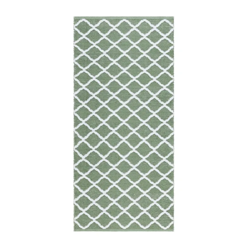 Plastmatta Hilma Wave, 70x300 cm, Grön