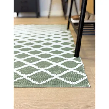 Plastmatta Hilma Wave - 70x300 cm, Grön - Textil & mattor - Matta - Modern matta - Wiltonmatta