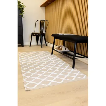 Plastmatta Hilma Wave - 70x300 cm, Linne - Textil & mattor - Matta - Utomhusmatta - Plastmatta