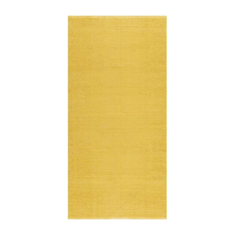 Plastmatta Hilma Plain - 70x250 cm, Gul