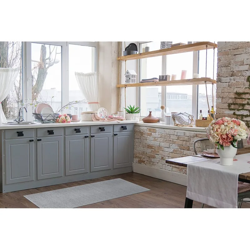 Plastmatta Hilma Plain - 70x300 cm, Grå - Textil & mattor - Matta - Utomhusmatta - Plastmatta