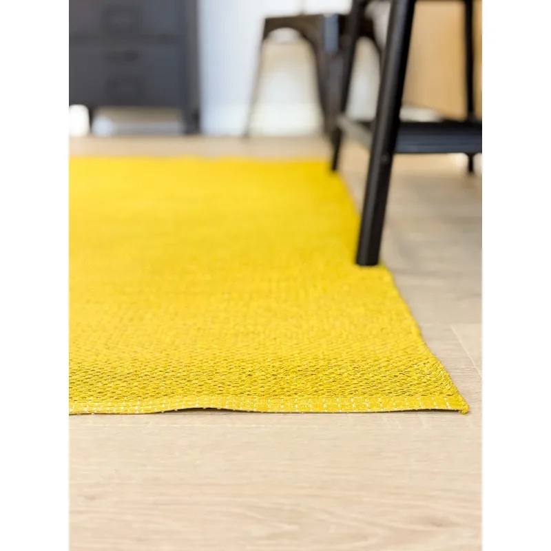 Plastmatta Hilma Plain - 70x300 cm, Gul - Textil & mattor - Matta - Utomhusmatta - Plastmatta