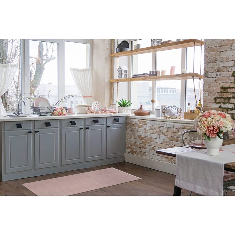 Plastmatta Hilma Plain - 70x250 cm, Rosa - Textil & mattor - Matta - Utomhusmatta - Plastmatta