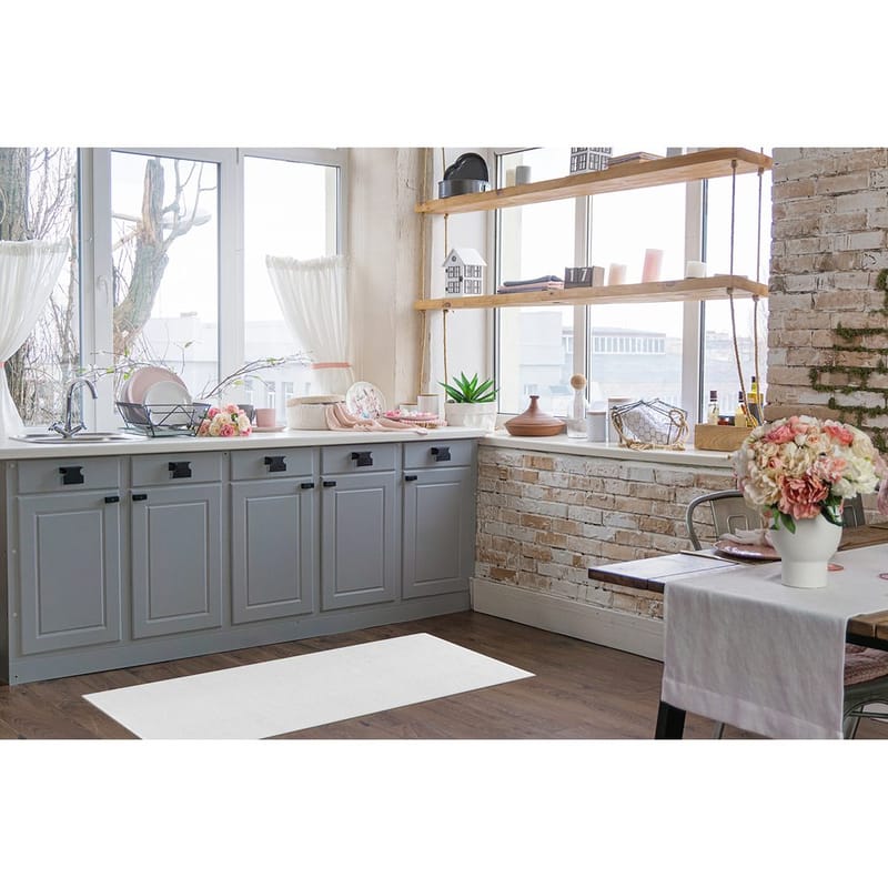 Plastmatta Hilma Plain - 70x200 cm, Vit - Textil & mattor - Matta - Utomhusmatta - Plastmatta