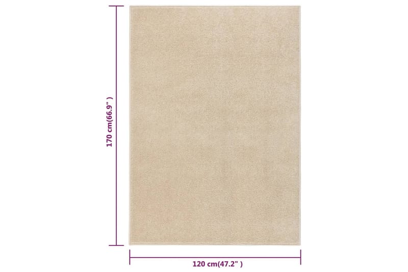 Matta 120x170 cm beige - Beige - Plastmatta - Plastmatta balkong - Köksmatta & plastmatta kök