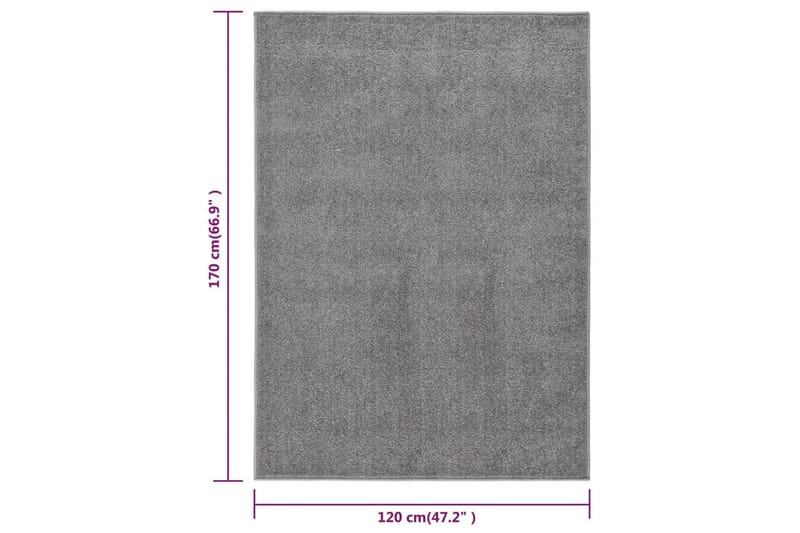 Matta 120x170 cm grå - Grå - Plastmatta balkong - Köksmatta & plastmatta kök - Plastmatta