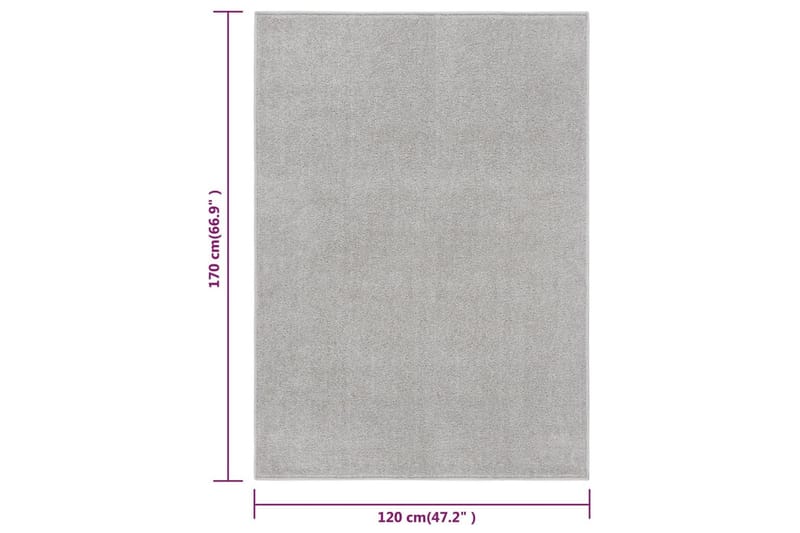 Matta 120x170 cm ljusgrå - Grå - Plastmatta balkong - Köksmatta & plastmatta kök - Plastmatta