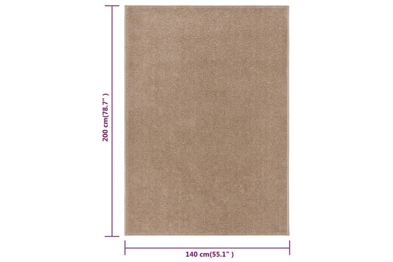 Matta 140x200 cm brun - Brun - Plastmatta balkong - Köksmatta & plastmatta kök - Plastmatta