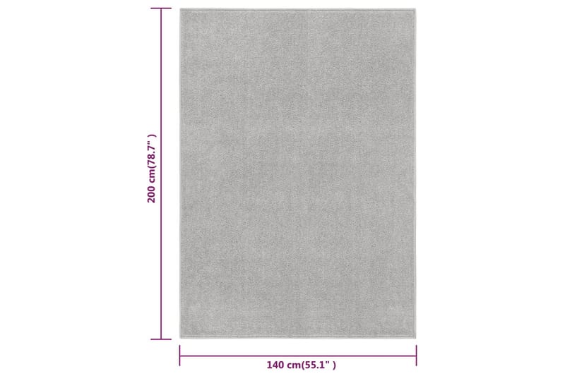 Matta 140x200 cm ljusgrå - Grå - Plastmatta balkong - Köksmatta & plastmatta kök - Plastmatta