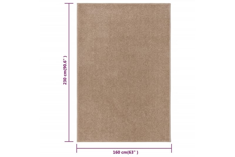 Matta 160x230 cm brun - Brun - Plastmatta balkong - Köksmatta & plastmatta kök - Plastmatta