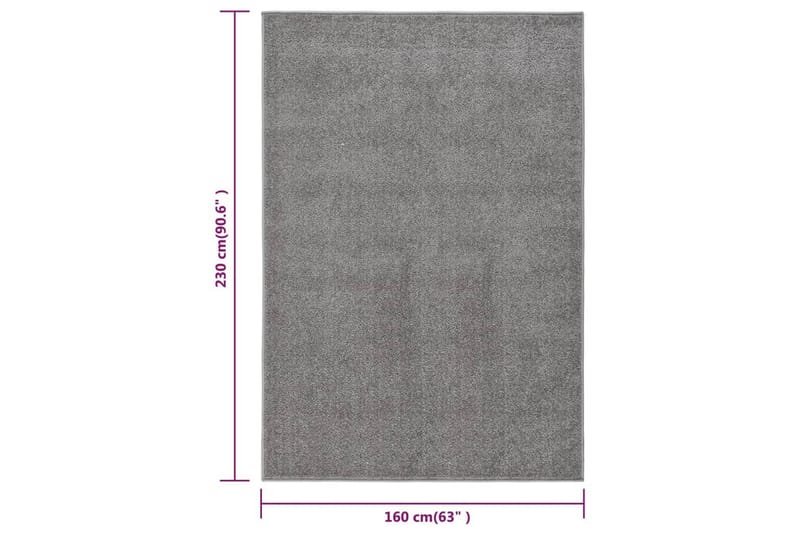 Matta 160x230 cm grå - Grå - Plastmatta balkong - Köksmatta & plastmatta kök - Plastmatta