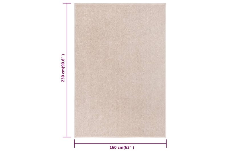 Matta 160x230 cm mörk beige - Beige - Plastmatta balkong - Köksmatta & plastmatta kök - Plastmatta