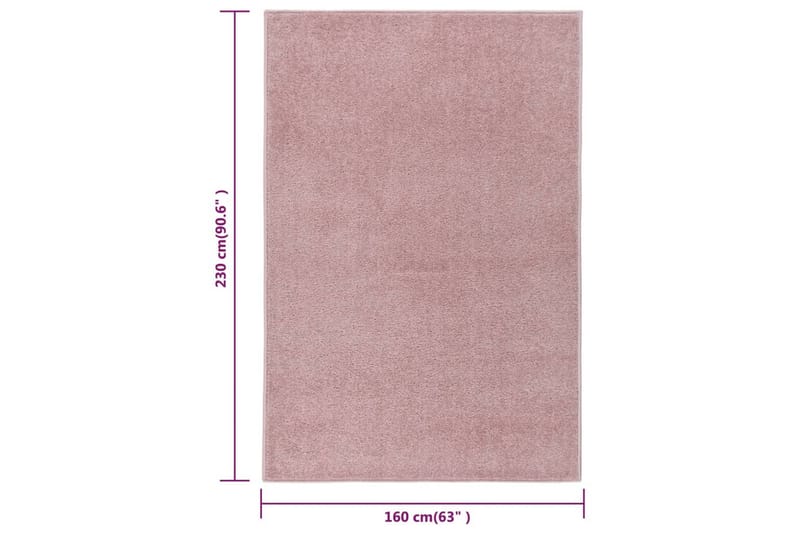 Matta 160x230 cm rosa - Rosa - Plastmatta balkong - Köksmatta & plastmatta kök - Plastmatta