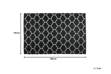 Matta Aladana 140|200 - Svart - Textil & mattor - Matta - Utomhusmatta - Plastmatta