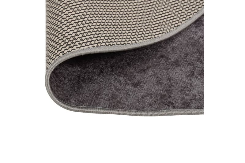 Matta tvättbar Ï†120 cm grå halkfri - Grå - Plastmatta balkong - Plastmatta