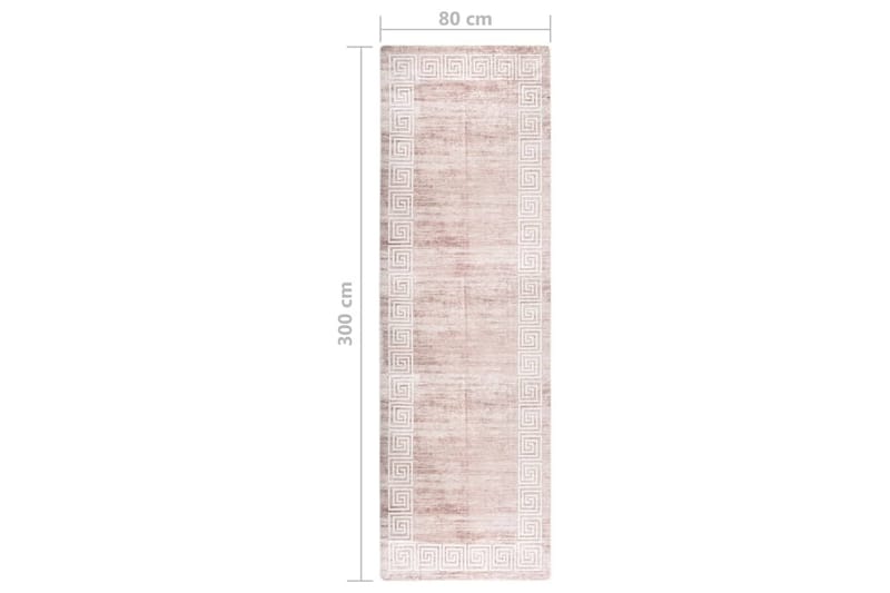 Matta tvättbar 80x300 cm beige halkfri - Beige - Plastmatta balkong - Köksmatta & plastmatta kök - Plastmatta