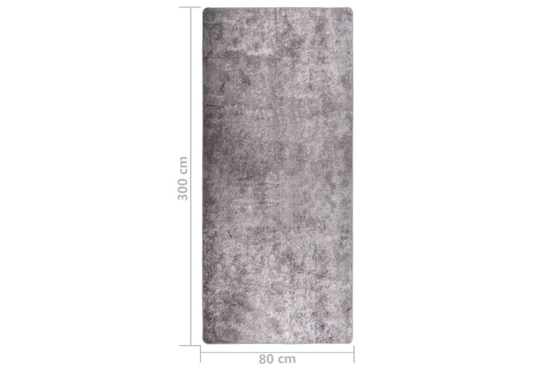 Matta tvättbar 80x300 cm grå halkfri - Grå - Plastmatta balkong - Köksmatta & plastmatta kök - Plastmatta