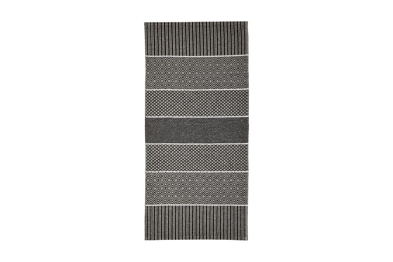 Plastmatta Alfie 70x50 Vändbar PVC Grafit - Horredsmattan - Trasmatta - Små mattor