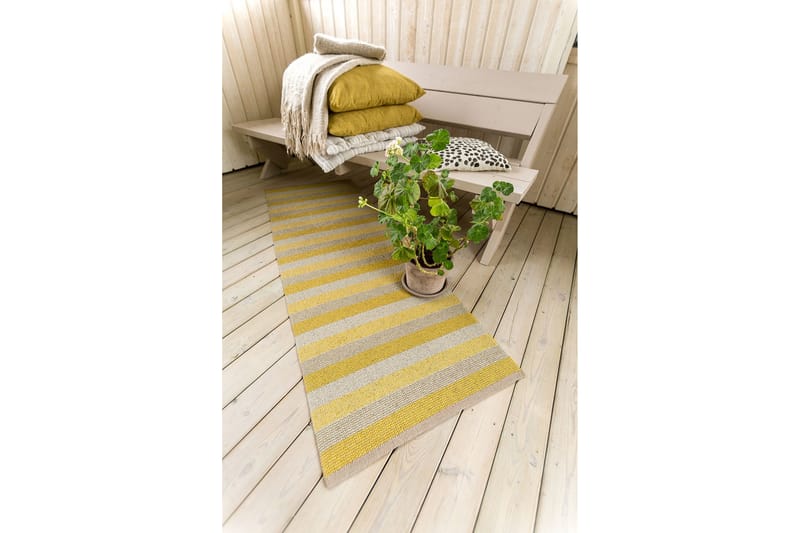 Plastmatta Plastic Lovi 70x300 cm Gul - Horredsmattan - Textil & mattor - Matta - Utomhusmatta - Plastmatta