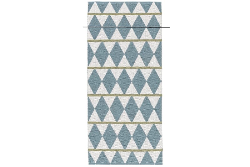 Trasmatta Zigge 70x400 cm Blå - Horredsmattan - Textil & mattor - Matta - Utomhusmatta - Plastmatta