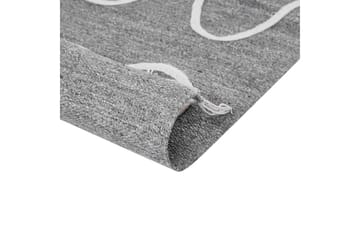 Plattvävd Yavu - Grå, vit, 140x200 cm - Textil & mattor - Matta - Utomhusmatta