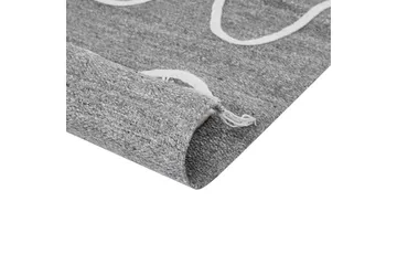 Plattvävd Yavu - Grå, vit, 140x200 cm - Textil & mattor - Matta - Utomhusmatta