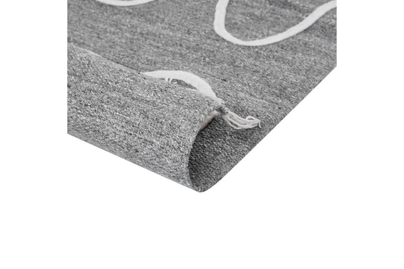 Plattvävd Yavu - Grå, vit, 140x200 cm - Textil & mattor - Matta - Utomhusmatta