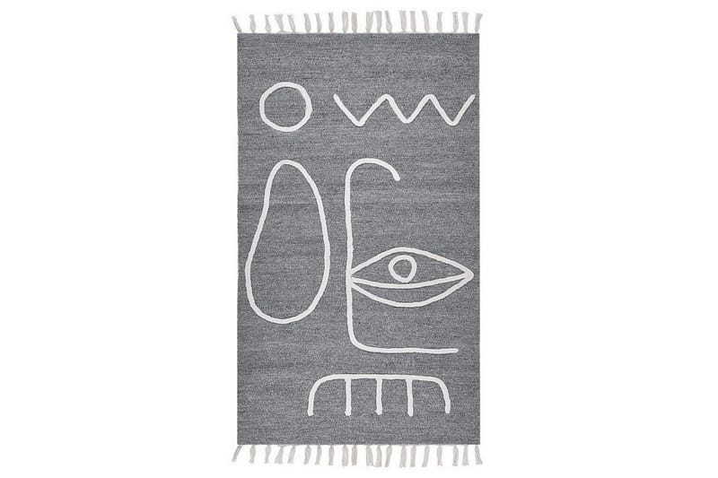 Plattvävd Yavu - Grå, vit, 80x150 cm - Textil & mattor - Matta - Utomhusmatta
