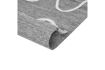 Plattvävd Yavu - Grå, vit, 80x150 cm - Textil & mattor - Matta - Utomhusmatta