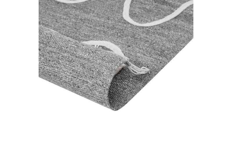 Plattvävd Yavu - Grå, vit, 80x150 cm - Textil & mattor - Matta - Utomhusmatta