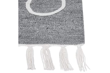 Plattvävd Yavu - Grå, vit, 80x150 cm - Textil & mattor - Matta - Utomhusmatta