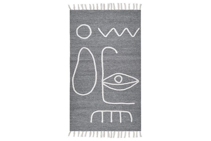 Plattvävd Yavu - Grå, vit, 80x150 cm - Textil & mattor - Matta - Utomhusmatta