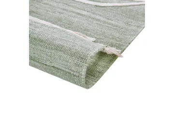 Plattvävd Yavu - Grön, Vit, 140x200 cm - Textil & mattor - Matta - Utomhusmatta