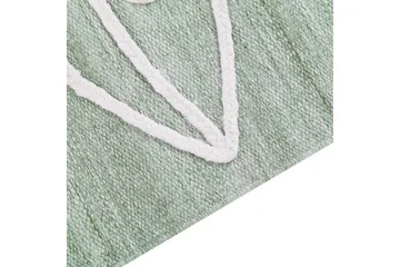 Plattvävd Yavu - Grön, Vit, 140x200 cm - Textil & mattor - Matta - Utomhusmatta