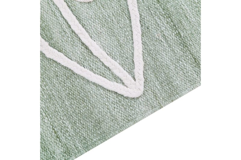 Plattvävd Yavu - Grön, Vit, 140x200 cm - Textil & mattor - Matta - Utomhusmatta