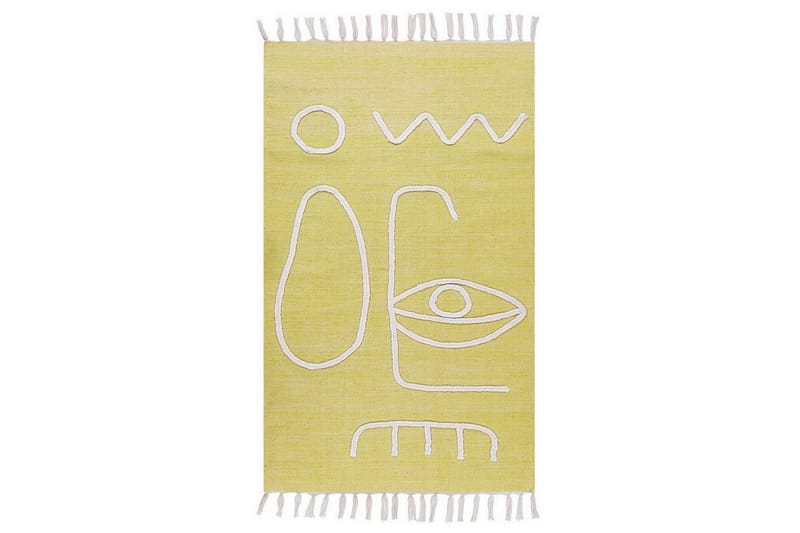 Plattvävd Yavu - Gul, 80x150 cm - Textil & mattor - Matta - Utomhusmatta