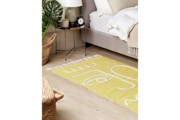 Plattvävd Yavu - Gul, 80x150 cm - Textil & mattor - Matta - Utomhusmatta