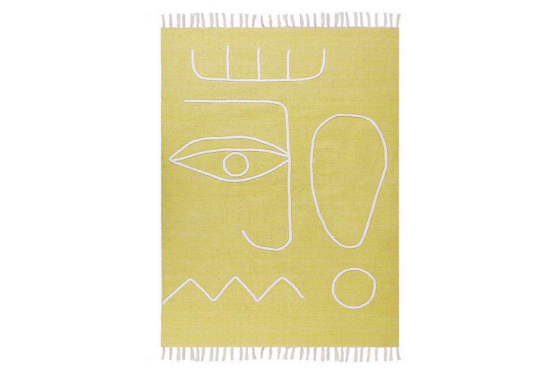 Plattv&auml;vd Yavu - Gul, 140x200 cm