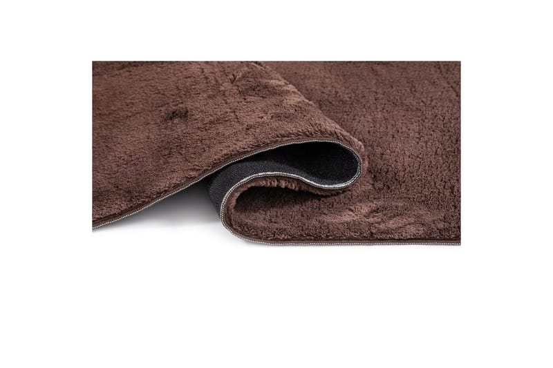 Tvättbar Matta Soft Rund - 160x160 cm, Choklad - Textil & mattor - Matta - Utomhusmatta - Plastmatta