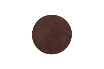 Tvättbar Matta Soft Rund - 160x160 cm, Choklad - Textil & mattor - Matta - Utomhusmatta - Plastmatta