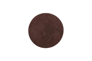 Tvättbar Matta Soft Rund - 200x200 cm, Choklad - Textil & mattor - Matta - Utomhusmatta - Plastmatta