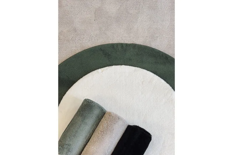 Tvättbar Matta Soft Rund - 240x240 cm, Melerad Linne - Textil & mattor - Matta - Modern matta - Ryamatta